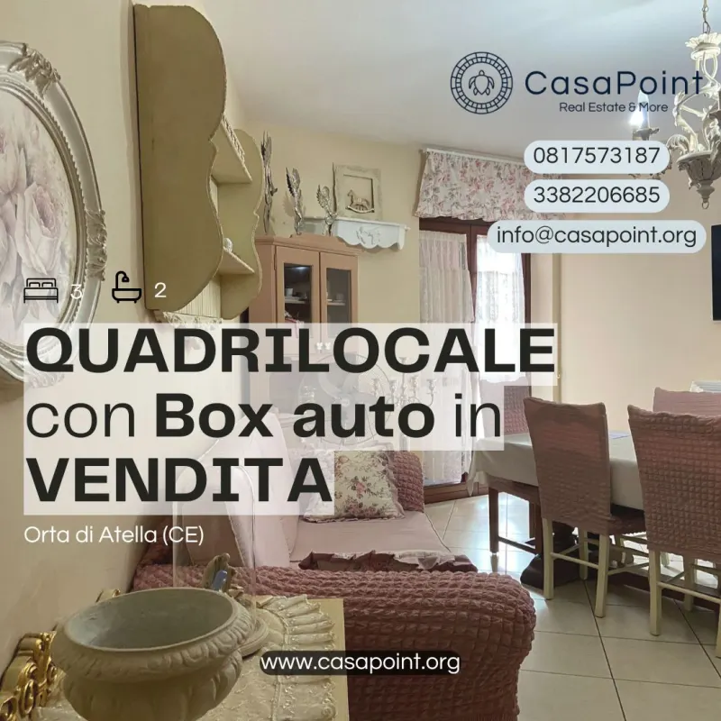 quadrilocale con box auto a Orta Di Atella