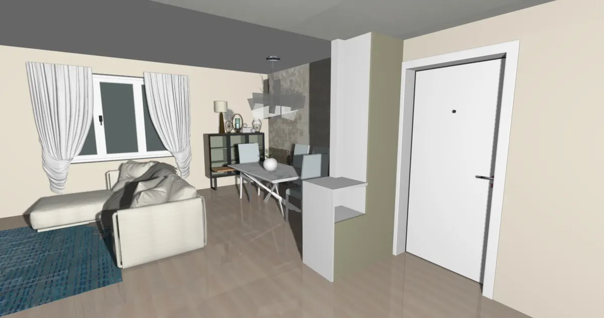 In palazzina appena ultimata, ultimo appartamento disponibile. Mansardato, travi a vista, parquet, 2 camini, 2 terrazzi, posto auto. Soggiorno con angolo cottura e camino, 2 camere, doppi servizi. Classe A2. Pannelli solari, split , induzione · foto 13