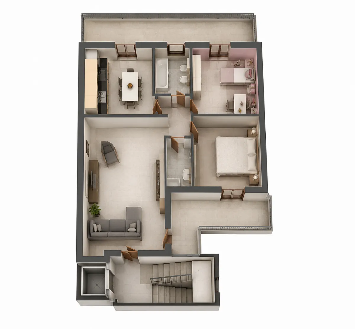 Elegante appartamento di 4 vani con ascensore e vista mare in zona Terravecchia · foto 15