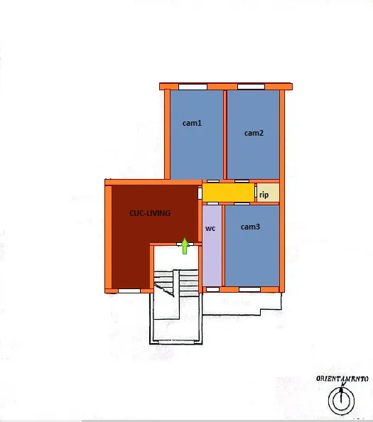 Planimetria 1 dell’immobile a Casavatore