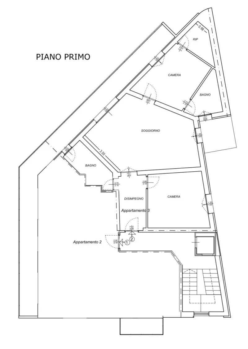 Planimetria 1 dell’immobile a Civitanova Marche