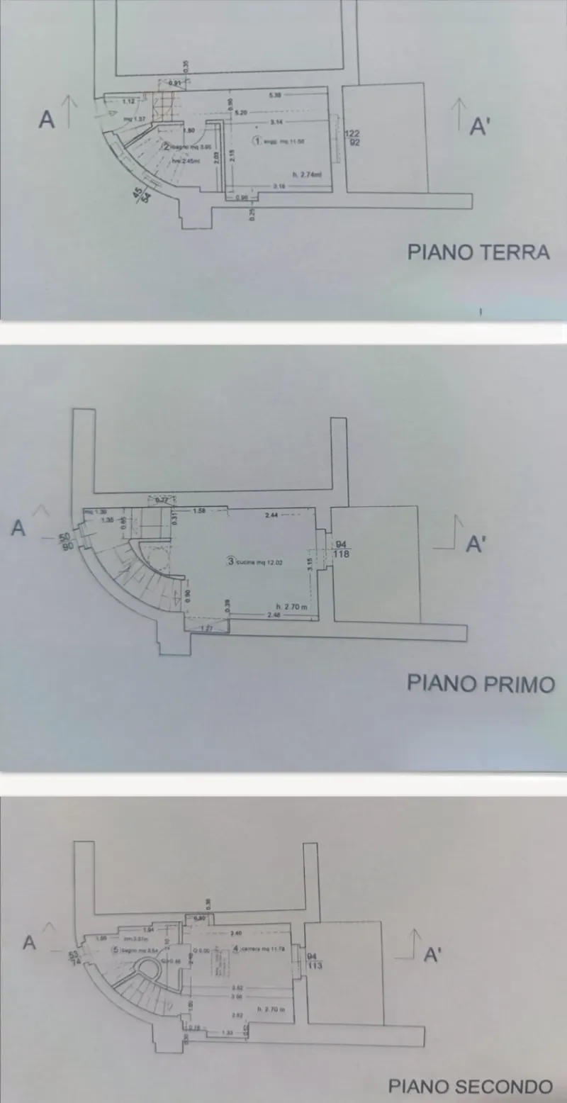 Planimetria 1 dell’immobile a Monte San Giusto