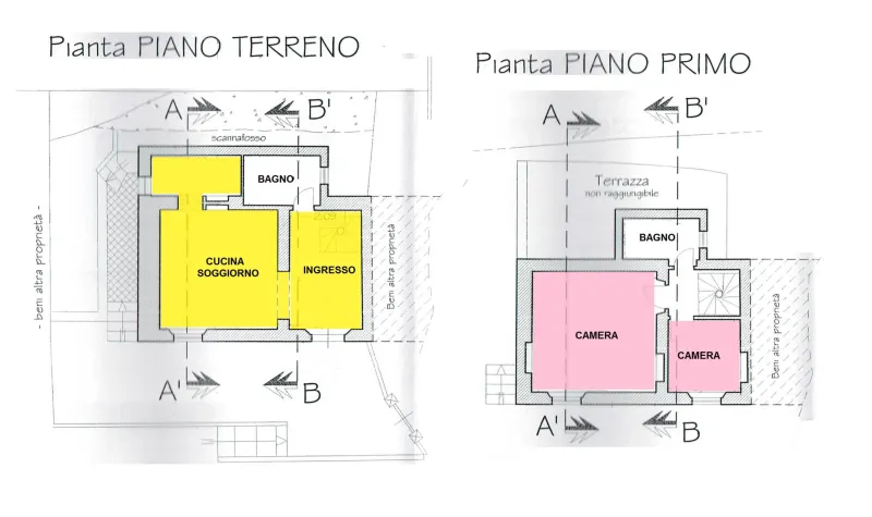Planimetria 1 dell’immobile a Pietrasanta